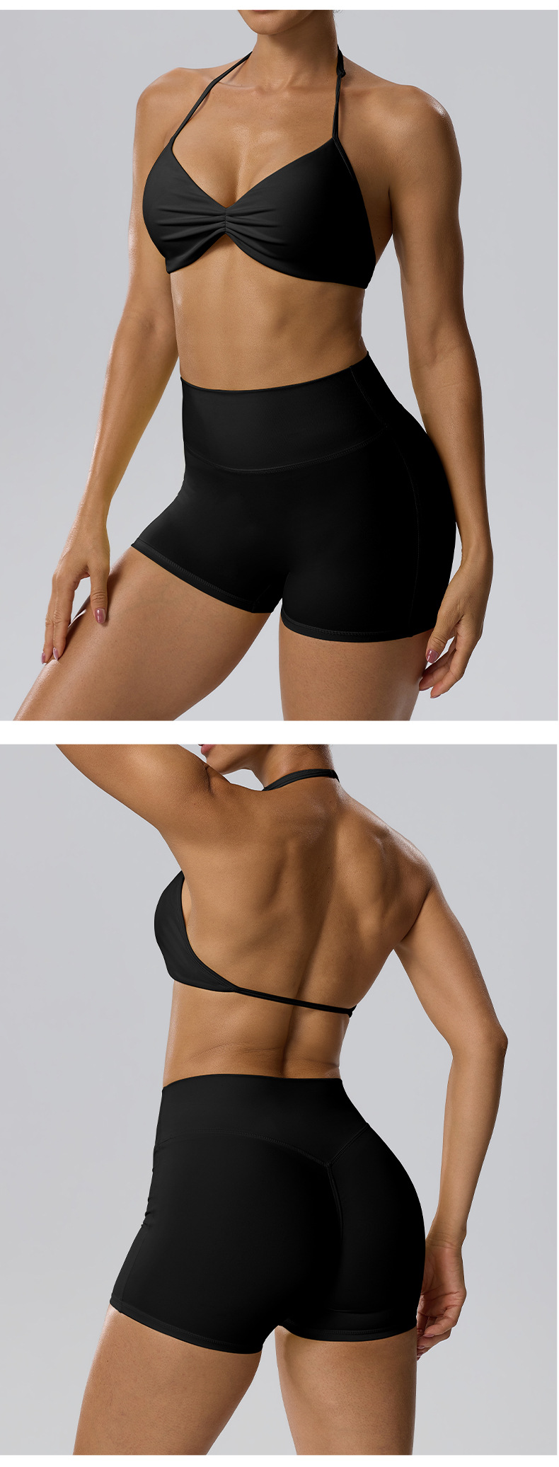 Conjunto cómodo de yoga y running para ocio y ejercicio (FGBBB101H 62423)