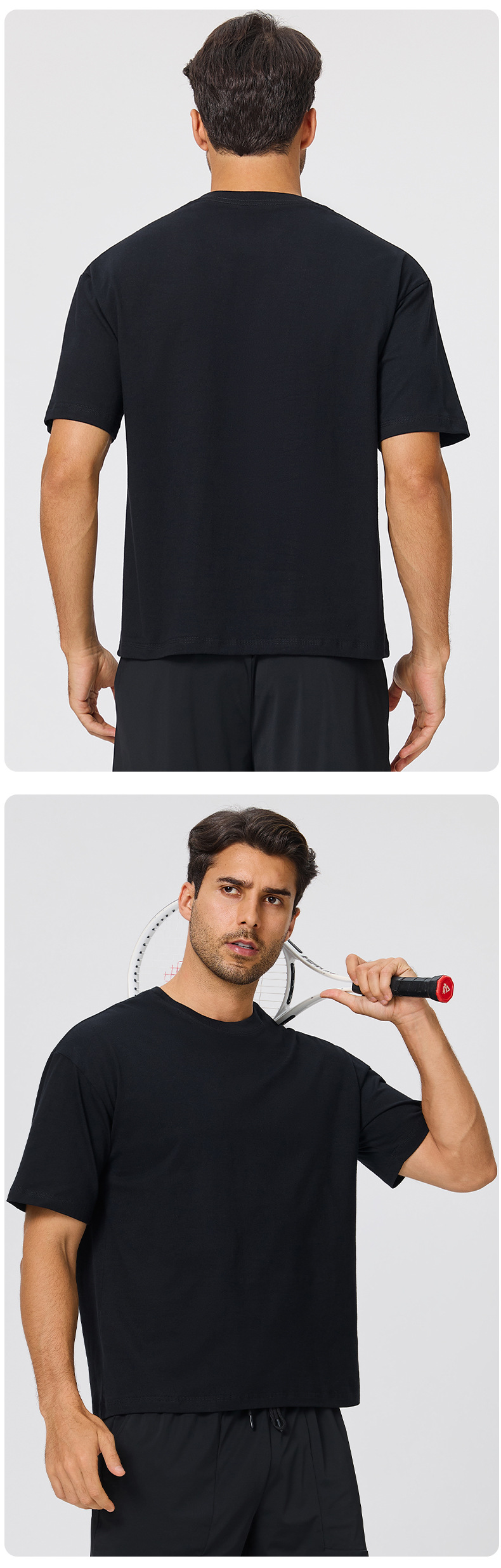 Camiseta deportiva de secado rápido para hombre, 100 % algodón, informal y transpirable, ideal para hacer ejercicio. EFGBYEL-D62001