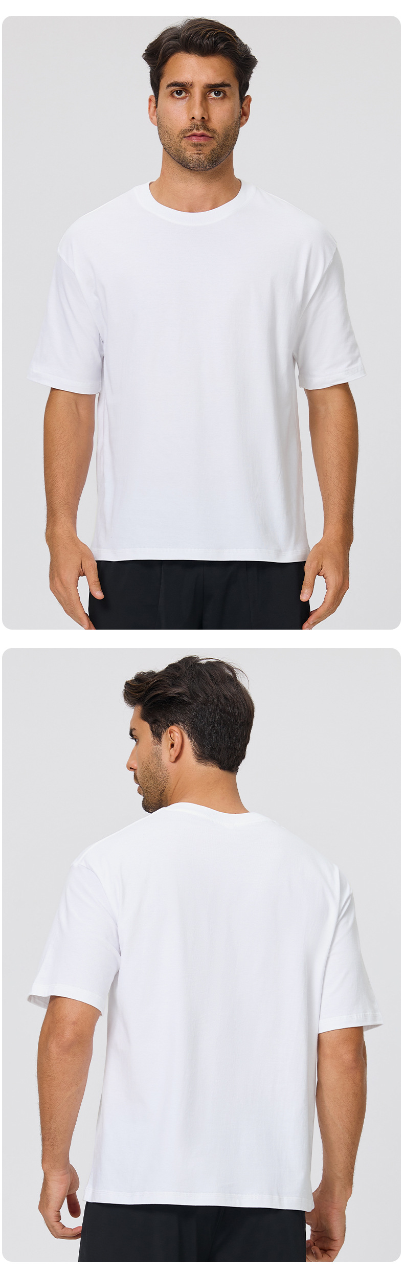 Camiseta deportiva de secado rápido para hombre, 100 % algodón, informal y transpirable, ideal para hacer ejercicio. EFGBYEL-D62001