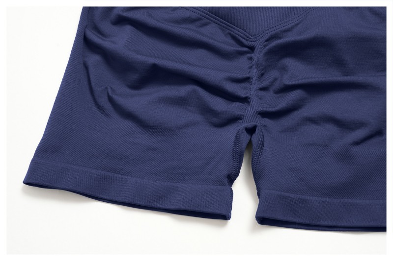 Conjunto de 7 piezas para mujer: pantalones cortos de yoga de secado rápido, camiseta tipo halter, sujetador de tirantes cruzados en la espalda y leggings sin costuras (FGBTZ4535)