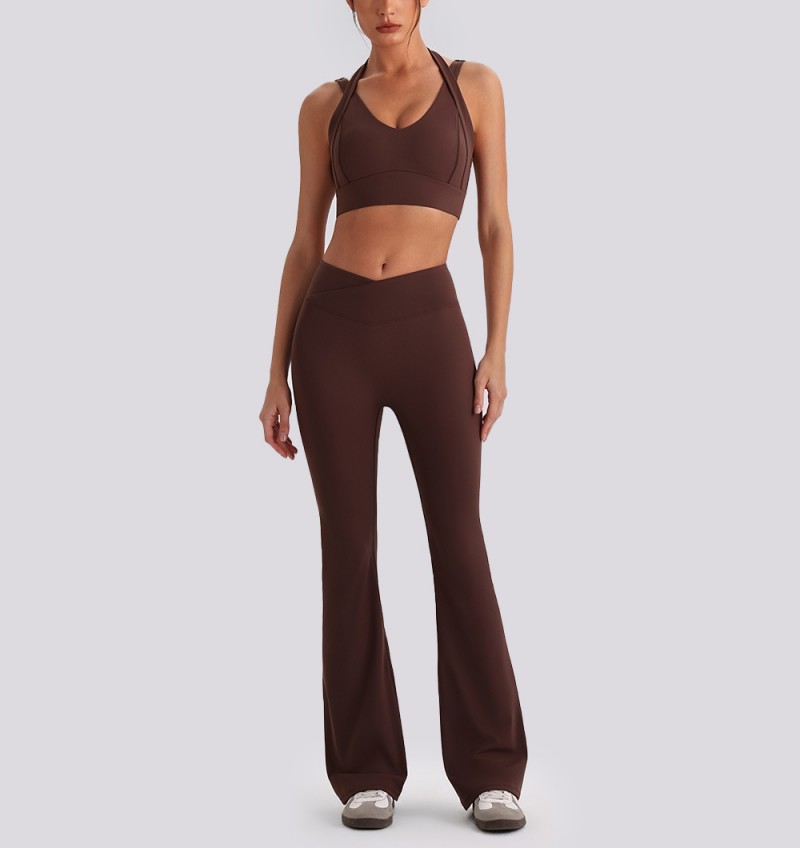 Conjunto de ropa deportiva para gimnasio, ropa de yoga, sujetador, chaqueta, top corto ajustado, traje casual de fitness para mujer, conjuntos de yoga FGBYW610 YW612 KW473
