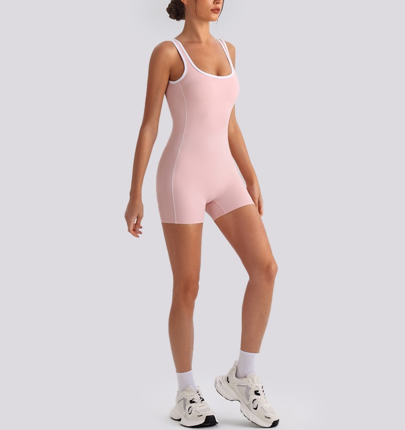 Mono de yoga para mujer, sin espalda, de spandex/nylon, elástico en cuatro direcciones, de secado rápido, con control de abdomen y efecto levantamiento de glúteos. Mono deportivo de una pieza FGYW1028L