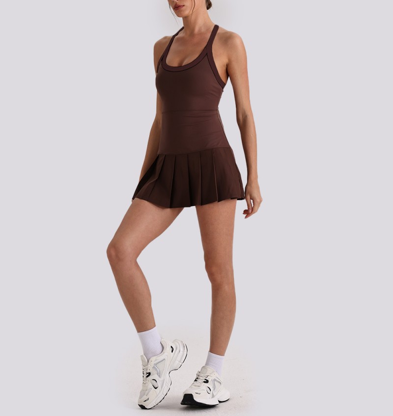 Faldas deportivas transpirables para exteriores, ideales para tenis, correr, yoga y fitness para mujer (FGBYW1029L)