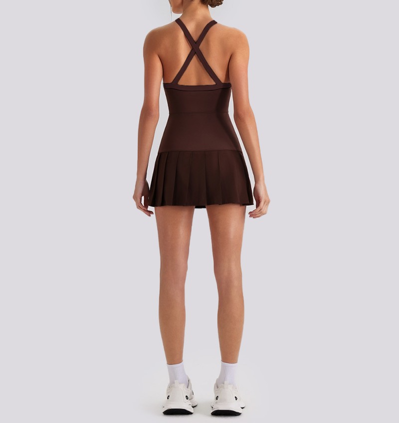 Faldas deportivas transpirables para exteriores, ideales para tenis, correr, yoga y fitness para mujer (FGBYW1029L)