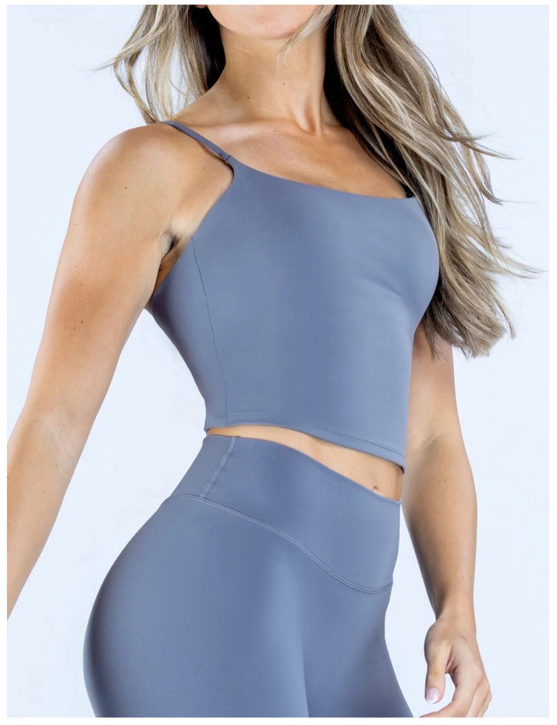 Camiseta sin mangas transpirable y ligera para mujer con espalda deportiva, ideal para yoga y fitness (FGBRXW3013)