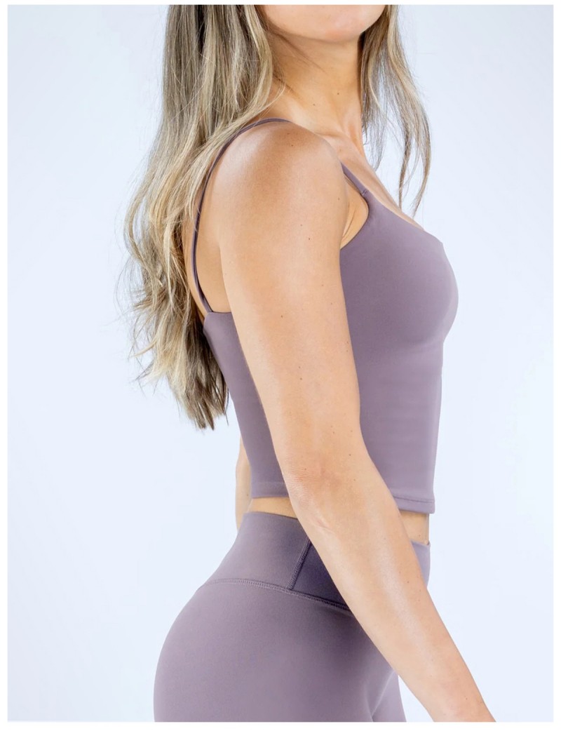 Camiseta sin mangas transpirable y ligera para mujer con espalda deportiva, ideal para yoga y fitness (FGBRXW3013)