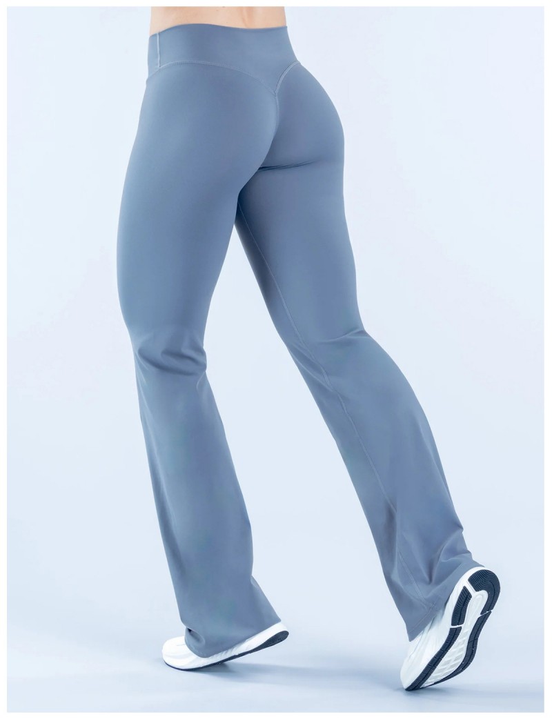 Pantalones de yoga con control de glúteos, leggings de corte bota, pierna ancha elástica, pantalones deportivos de yoga FGBRXW3013