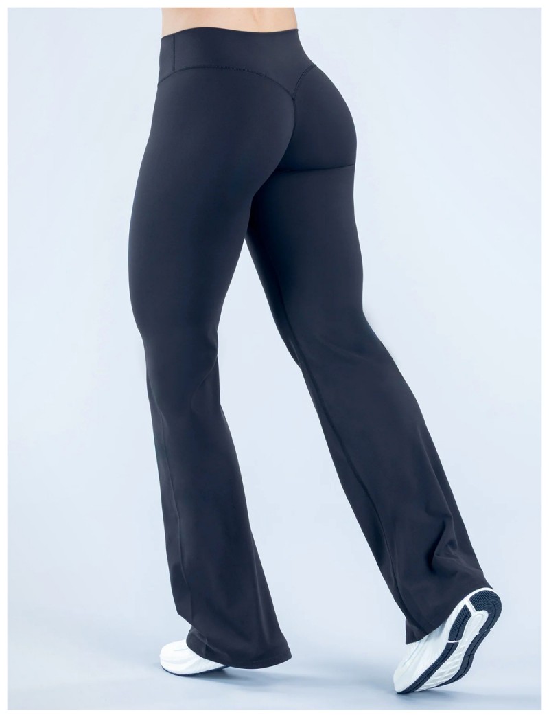 Pantalones de yoga con control de glúteos, leggings de corte bota, pierna ancha elástica, pantalones deportivos de yoga FGBRXW3013