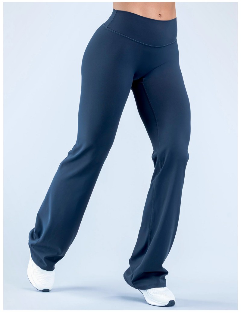 Pantalones de yoga con control de glúteos, leggings de corte bota, pierna ancha elástica, pantalones deportivos de yoga FGBRXW3013