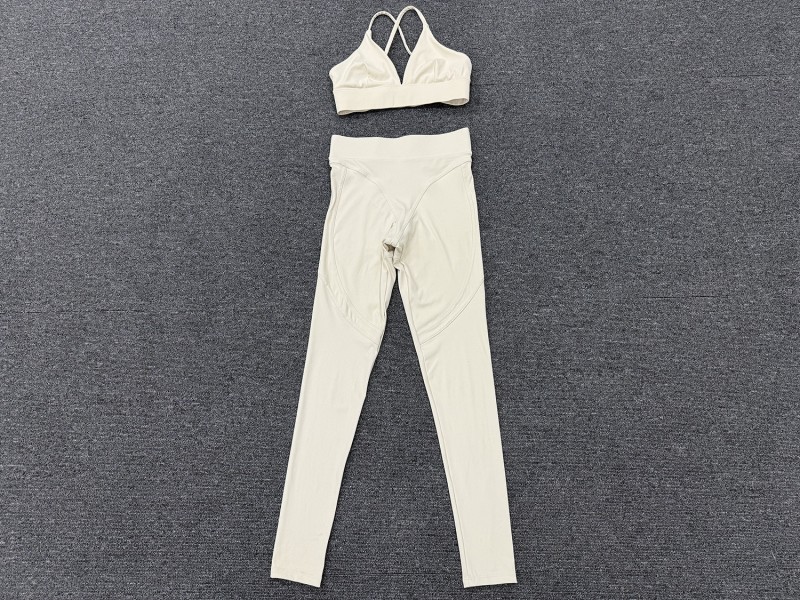 Conjunto de ropa deportiva para yoga y fitness para mujer, 2 piezas, traje de yoga, gimnasio, fitness FGB1358 08101