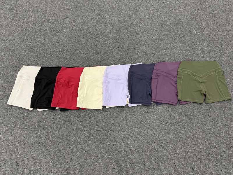 Conjunto de ropa de yoga para mujer de color liso y secado rápido: sujetador deportivo y shorts para deportes al aire libre FGB5293 2116
