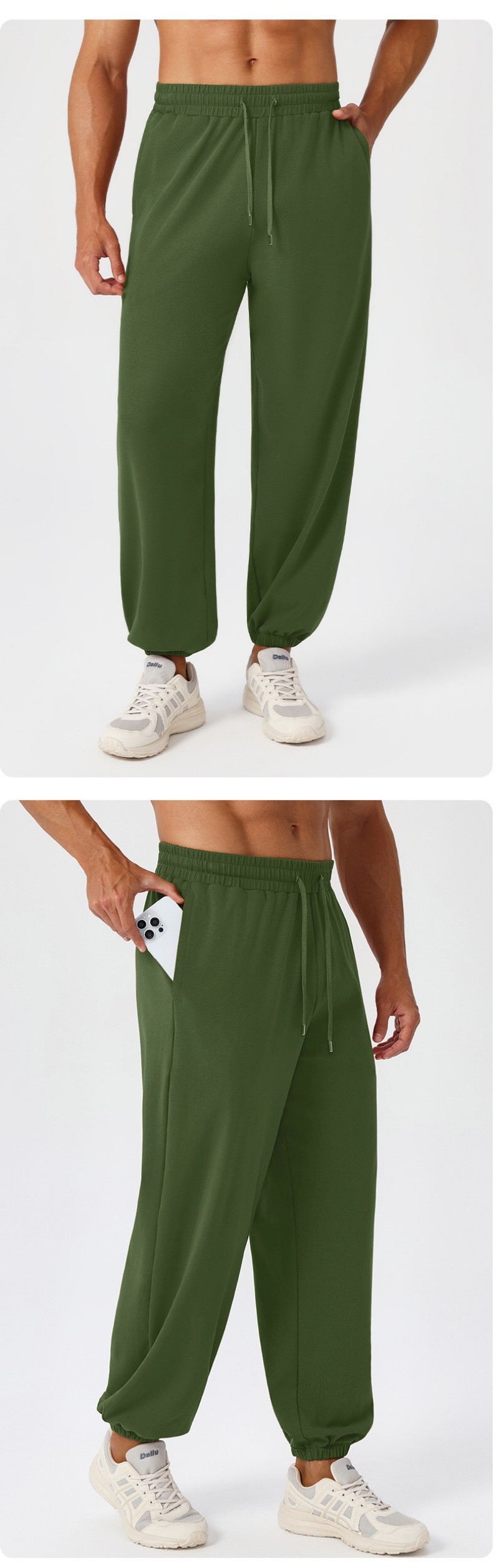 Pantalones cargo deportivos de entrenamiento con cintura elástica y estilo jogger para hombre, ligeros y cómodos (EFGBYEL-51349)