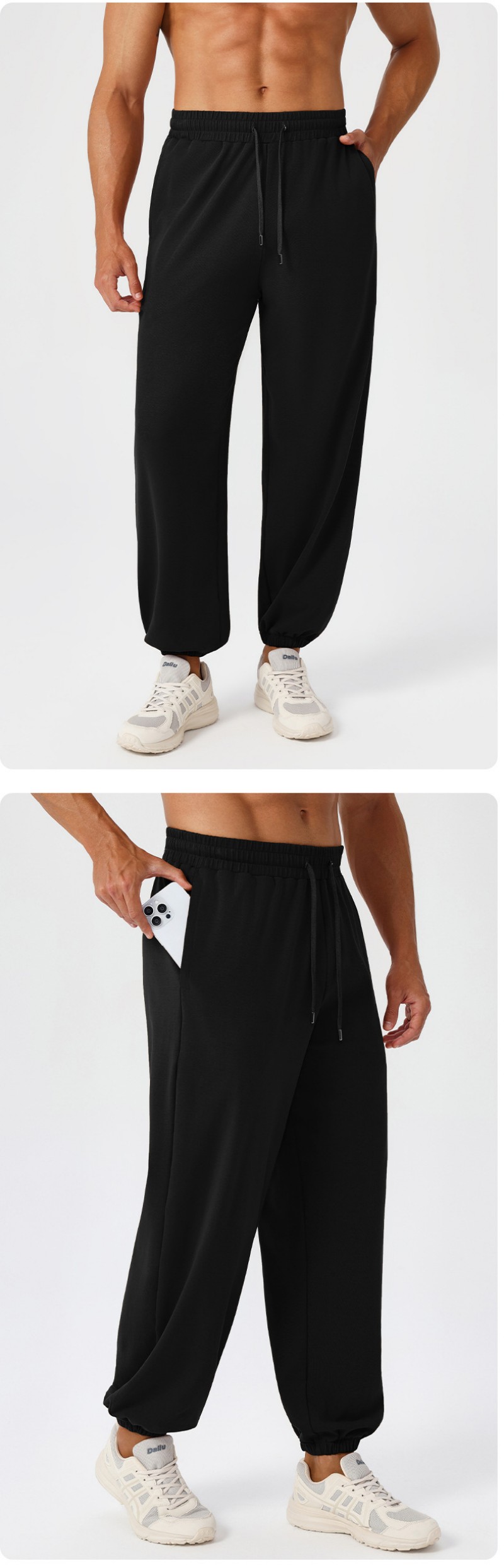 Pantalones cargo deportivos de entrenamiento con cintura elástica y estilo jogger para hombre, ligeros y cómodos (EFGBYEL-51349)