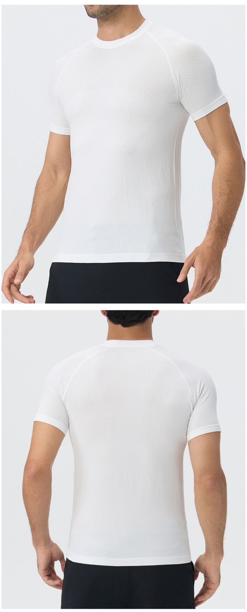 Camiseta de entrenamiento para hombre, de secado rápido, para gimnasio, ligera y transpirable, EFGBYEL-L53
