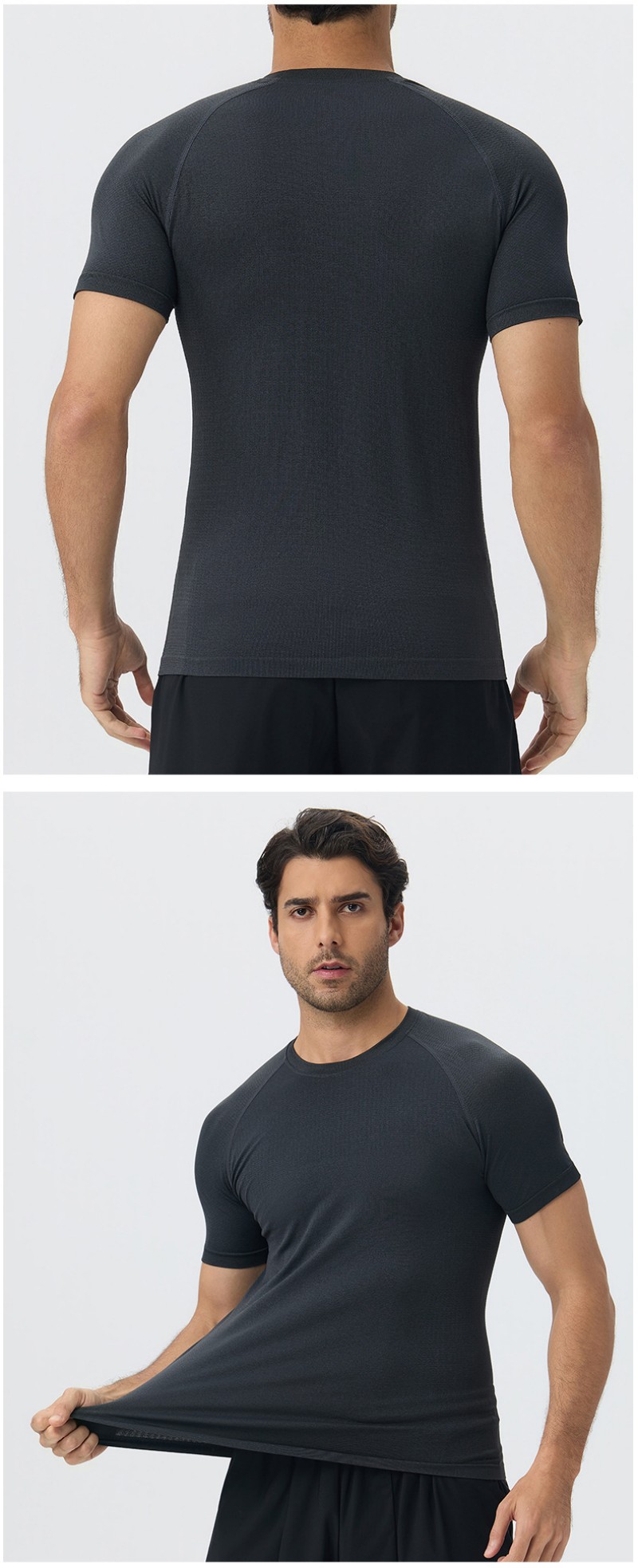 Camiseta de entrenamiento para hombre, de secado rápido, para gimnasio, ligera y transpirable, EFGBYEL-L53