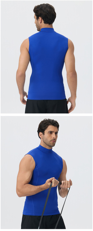 Chaleco transpirable para correr y fitness — Modelo masculino EFGBYEL-61105 — Secado rápido, ideal para entrenamiento de fuerza muscular.