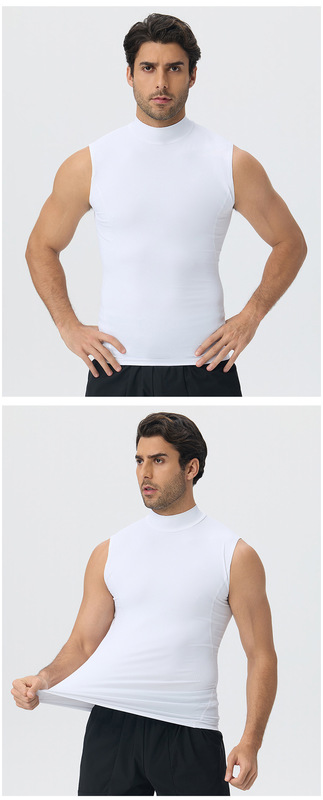 Chaleco transpirable para correr y fitness — Modelo masculino EFGBYEL-61105 — Secado rápido, ideal para entrenamiento de fuerza muscular.