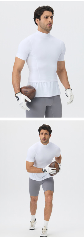 Camiseta deportiva de manga corta para hombre, transpirable y de secado rápido (modelo EFGBYEL-61205)