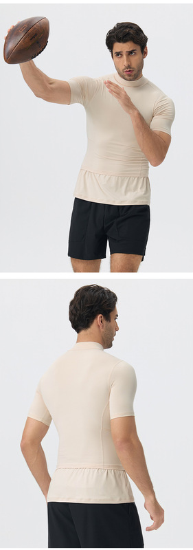 Camiseta deportiva de manga corta para hombre, transpirable y de secado rápido (modelo EFGBYEL-61205)