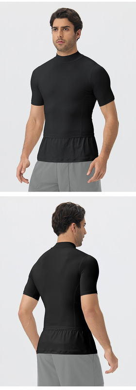 Camiseta deportiva de manga corta para hombre, transpirable y de secado rápido (modelo EFGBYEL-61205)