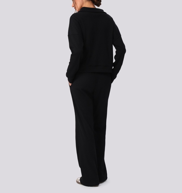 Conjunto de dos piezas para mujer: camiseta de manga larga y pantalón (estilo deportivo, yoga, fitness y gimnasio) FGBYW596 KW463
