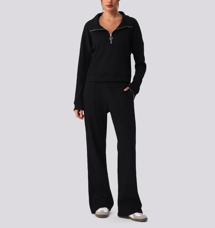 Conjunto de dos piezas para mujer: camiseta de manga larga y pantalón (estilo deportivo, yoga, fitness y gimnasio) FGBYW596 KW463