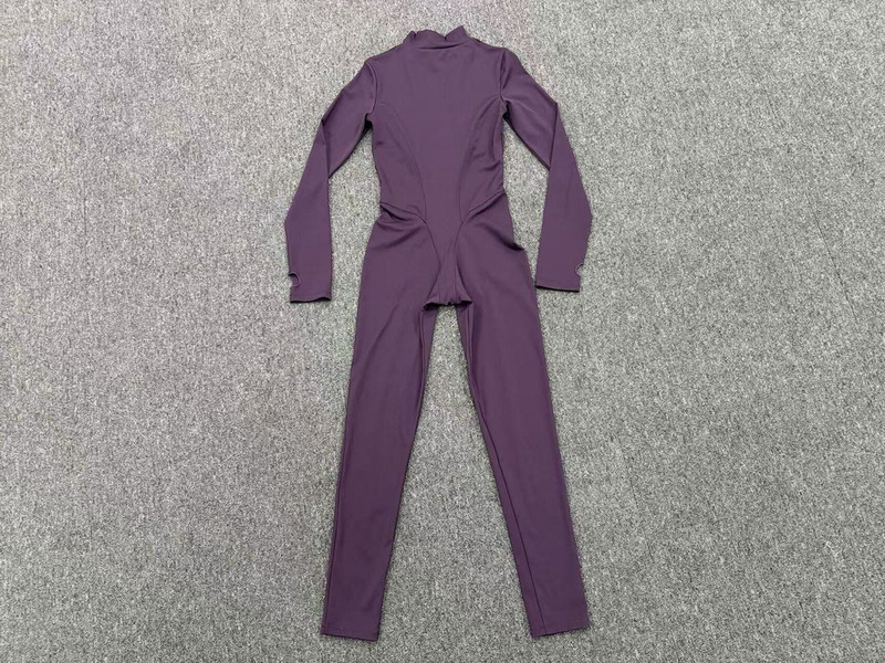 Body deportivo de una pieza para mujer con cremallera, ideal para yoga, fitness, gimnasio y tenis (modelo FGBQS1590)
