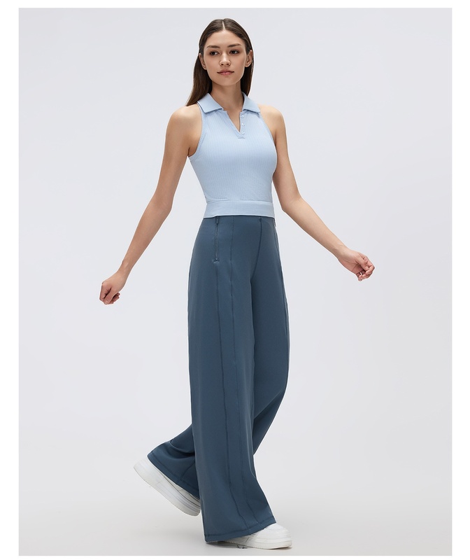 Pantalones deportivos casuales de yoga para mujer, transpirables (FGBD26103)