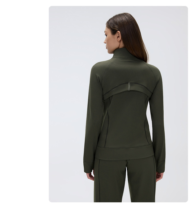 Conjunto de yoga para mujer (chaqueta y pantalón de corte recto) – Transpirable – FGBD26105 D26104