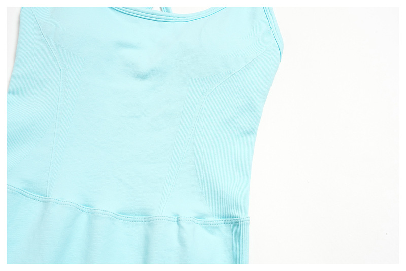 Mono deportivo de yoga para mujer, sin mangas y con espalda descubierta, de secado rápido (modelo FGBFLT5107)