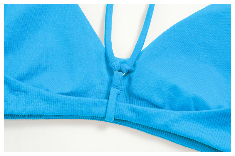 Conjunto deportivo sexy de 7 piezas en color sólido con logotipo personalizado para mujer (yoga, gimnasio, fitness) FGBTZ5112