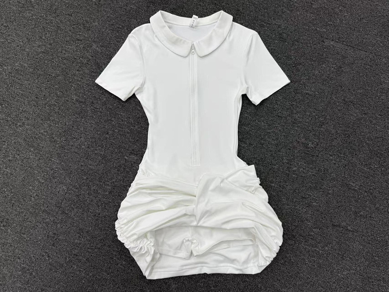 Vestido de tenis de una pieza, transpirable, de secado rápido y tejido elástico en cuatro direcciones (modelo FGBQS1698)