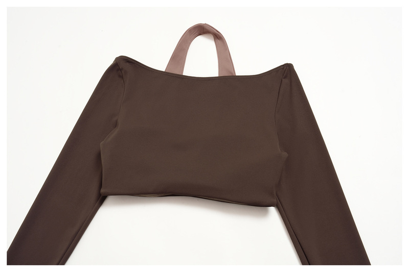 Conjunto de yoga deportivo de dos tonos para gimnasio y entrenamiento FGBTZ2588