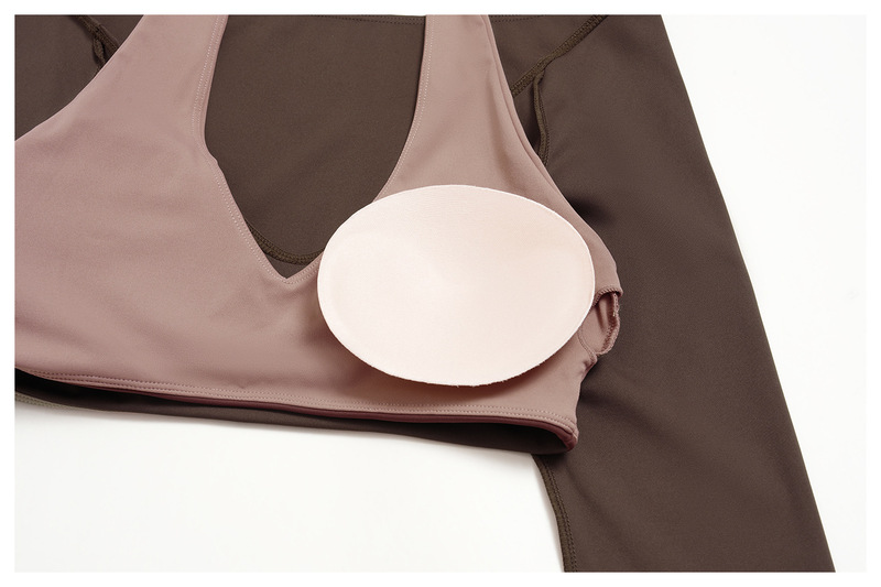 Conjunto de yoga deportivo de dos tonos para gimnasio y entrenamiento FGBTZ2588