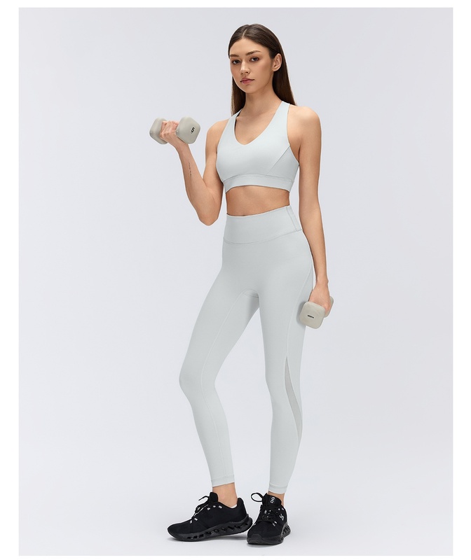 Sujetador deportivo de yoga para mujer: transpirable, con soporte, ligero, de elastano y con relleno (modelo FGBD26074)
