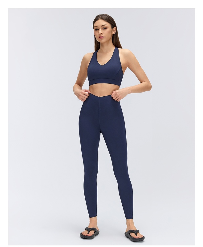 Mallas de Yoga de cintura alta para mujer, Control de barriga sólido, ligero, transpirable, de secado rápido, deporte, gimnasio FGBD26065