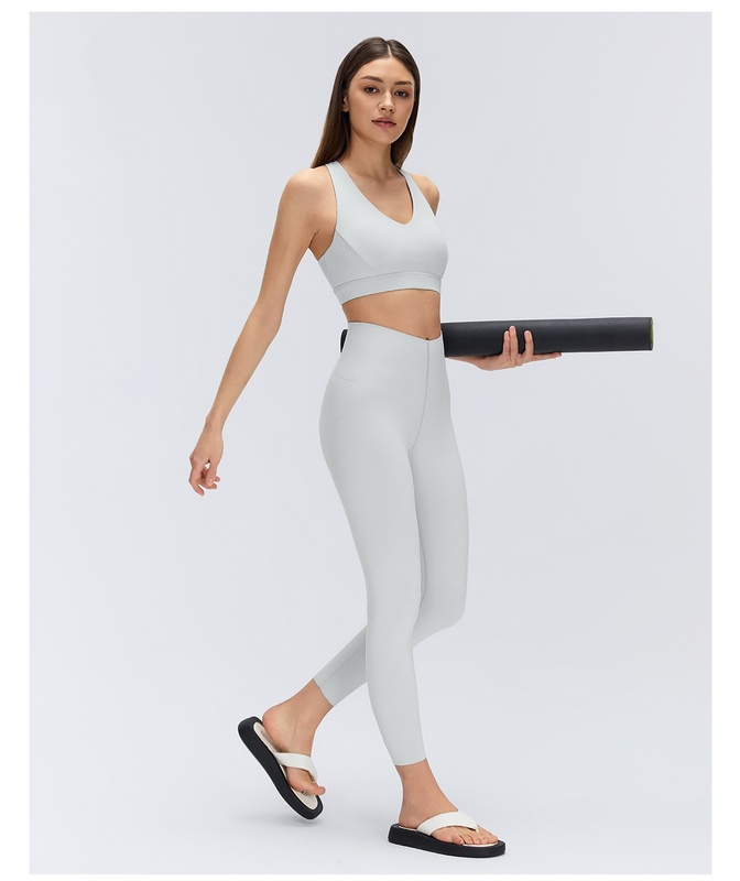 Mallas de Yoga de cintura alta para mujer, Control de barriga sólido, ligero, transpirable, de secado rápido, deporte, gimnasio FGBD26065