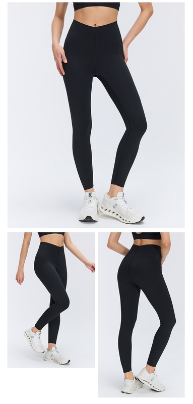 Mallas de Yoga de cintura alta para mujer, Control de barriga sólido, ligero, transpirable, de secado rápido, deporte, gimnasio FGBD26065