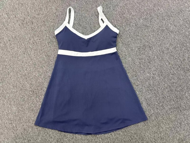 Vestido de tenis para mujer y chica, ropa deportiva para tenis y golf con pantalones cortos (modelo FGBQS3591)