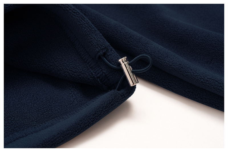 Sudadera polar informal de manga larga para mujer, con cremallera y cordón ajustable FGBFWT3619