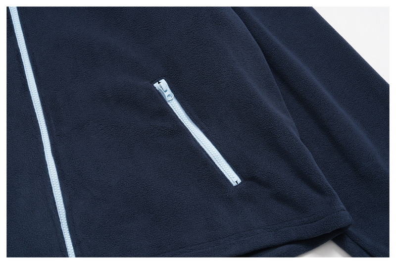 Chaqueta de entrenamiento para mujer, cálida y ligera, con cremallera completa, ideal para actividades al aire libre; prenda de manga larga en tejido polar (FGBFWT5585)