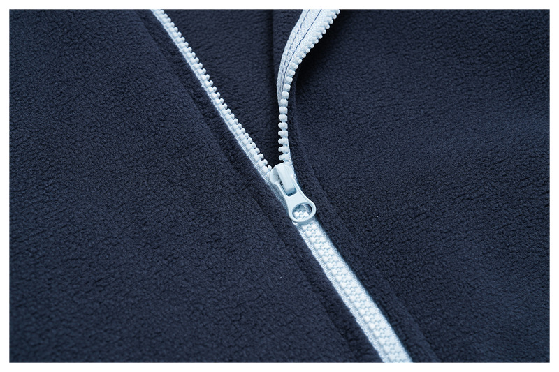 Chaqueta de entrenamiento para mujer, cálida y ligera, con cremallera completa, ideal para actividades al aire libre; prenda de manga larga en tejido polar (FGBFWT5585)