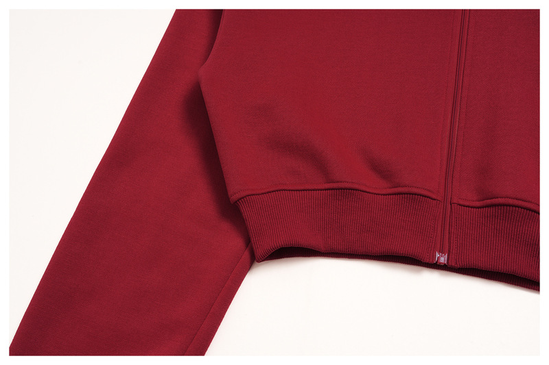 Conjunto deportivo de dos piezas para mujer: chaqueta con cremallera y cuello alzado, y pantalones; ideal para yoga y running (FGBTZ3615)