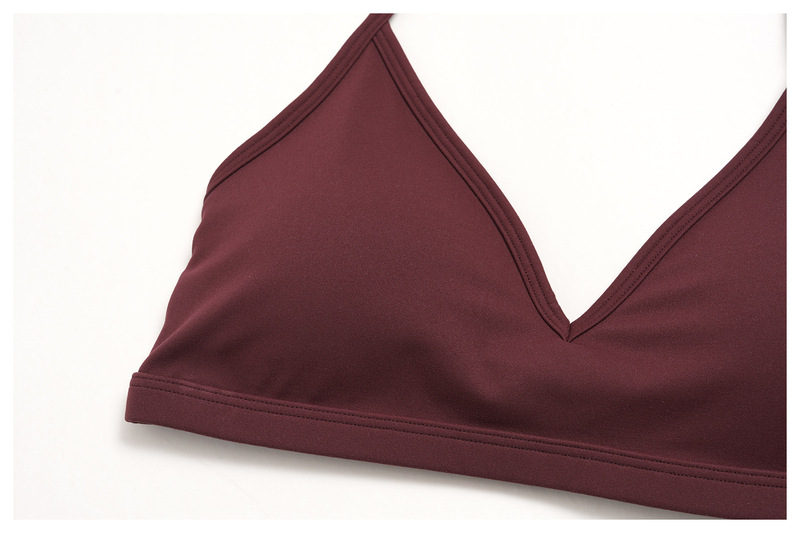 Conjunto de yoga para mujer, de tejido suave y cepillado; conjunto ajustado para correr, ropa de fitness, indumentaria para gimnasio (venta al por mayor) - FGBTZ5555