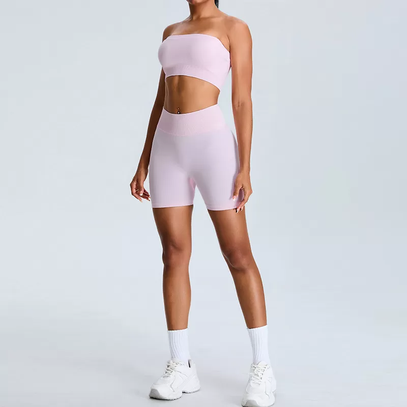 Conjunto de yoga de 2 piezas para mujer: sujetador, top y pantalón FGBMS1104