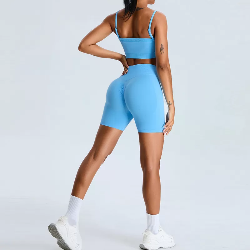 Conjunto de yoga de 2 piezas para mujer: sujetador, top y pantalón FGBMS1104