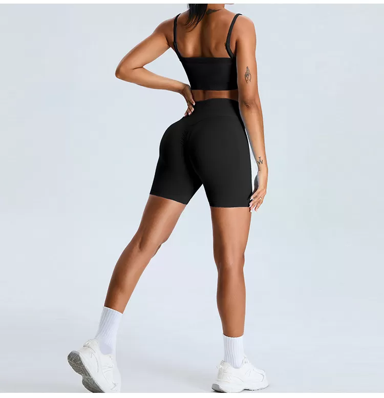 Conjunto de yoga de 2 piezas para mujer: sujetador, top y pantalón FGBMS1104