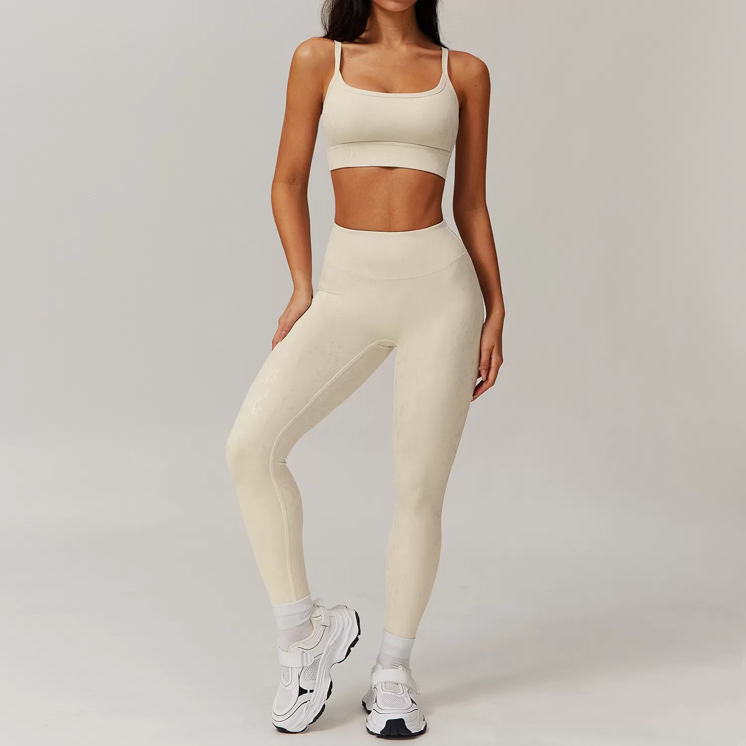 Conjunto de yoga de 2 piezas para mujer: sujetador y mallas FGBTZ9140