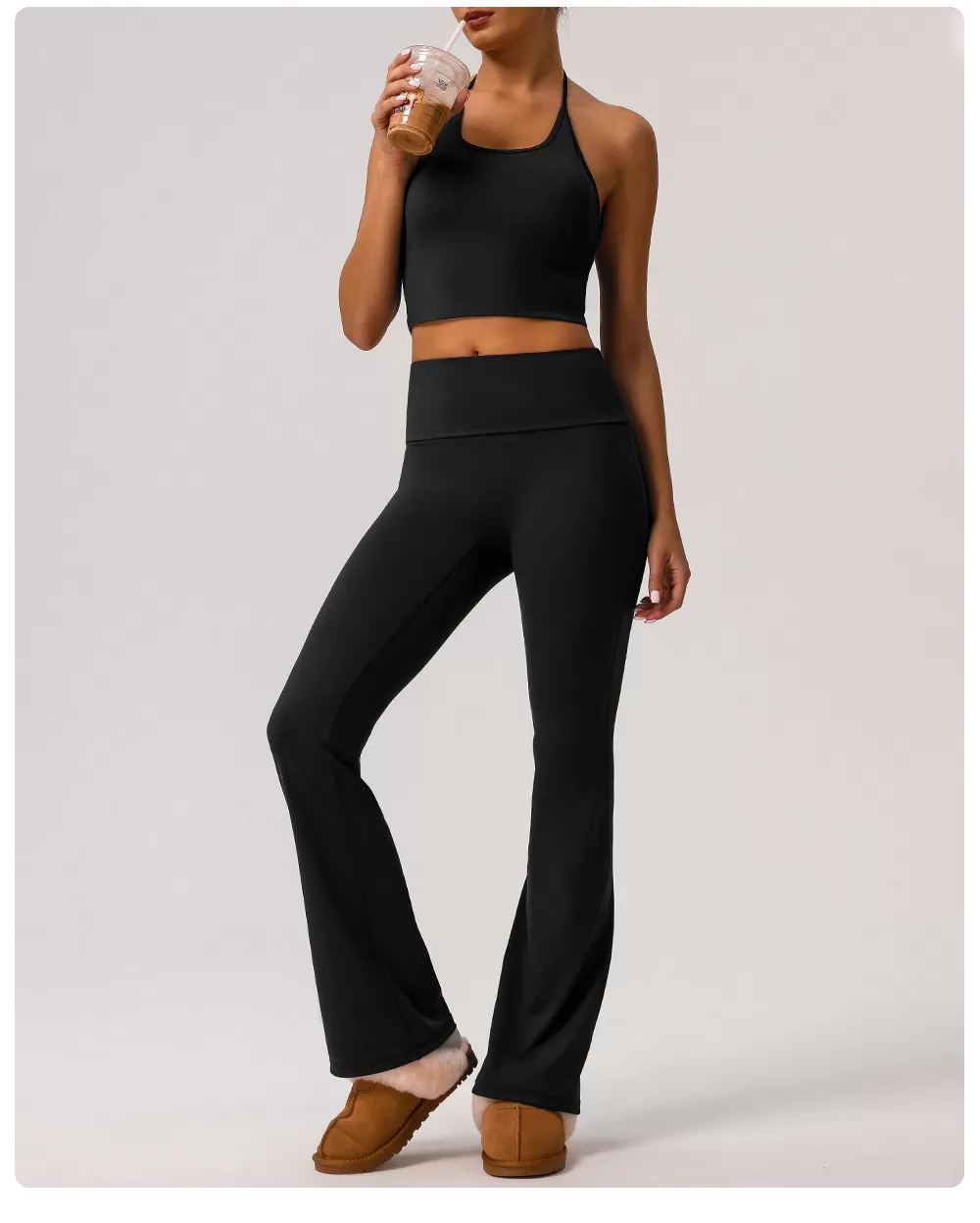 Conjunto de yoga de 2 piezas para mujer: sujetador y pantalón FGBsmTK003