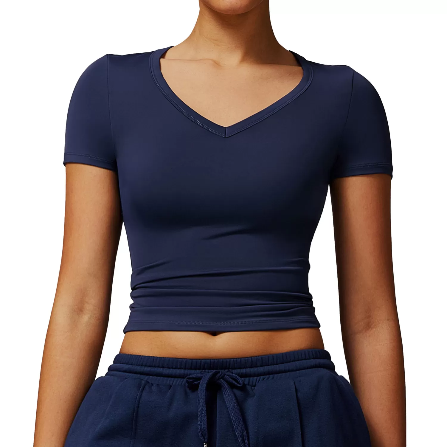 Top de yoga de manga larga con alta elasticidad para mujer FGBDDX8694-2